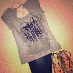 Open Back Fitted Shirt